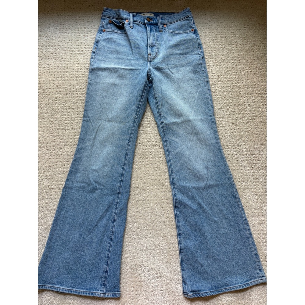 Madwell The Perfect Vintage Flare Jean 27 Blue High Rise Retro Boho Coastal